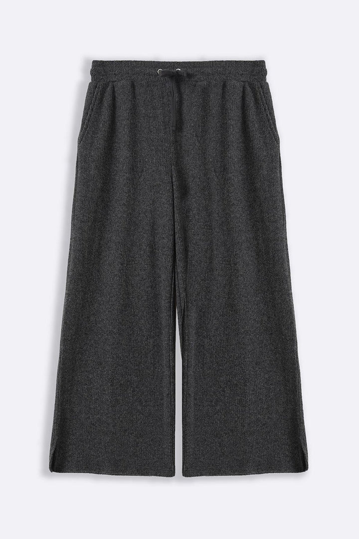 DARK GREY RIBBED TROUSERS