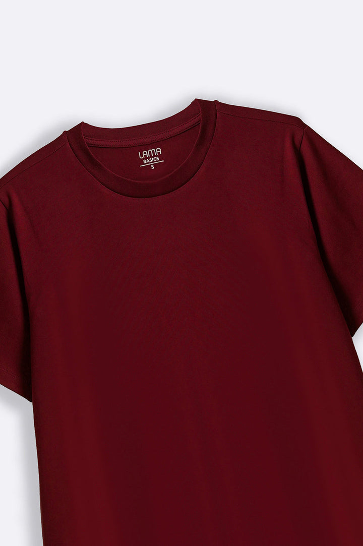 MAROON LONG A-LINE DRESS