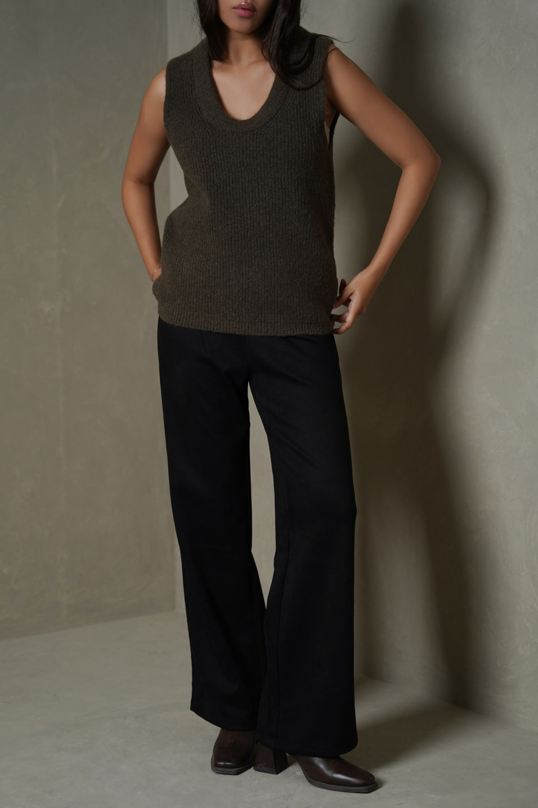 BLACK SUEDE PANTS