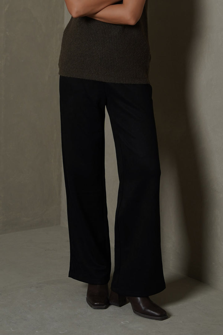 BLACK SUEDE PANTS