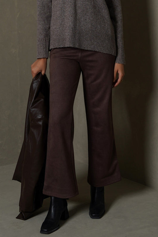 BROWN SUEDE PANTS