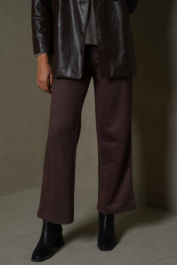 BROWN SUEDE PANTS