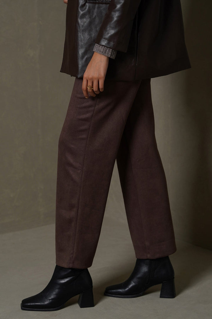 BROWN SUEDE PANTS
