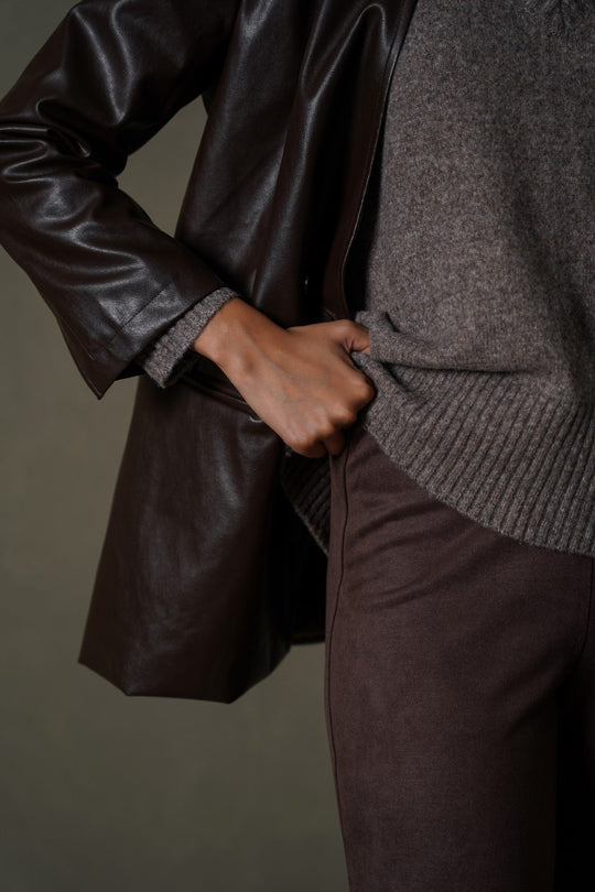 BROWN SUEDE PANTS