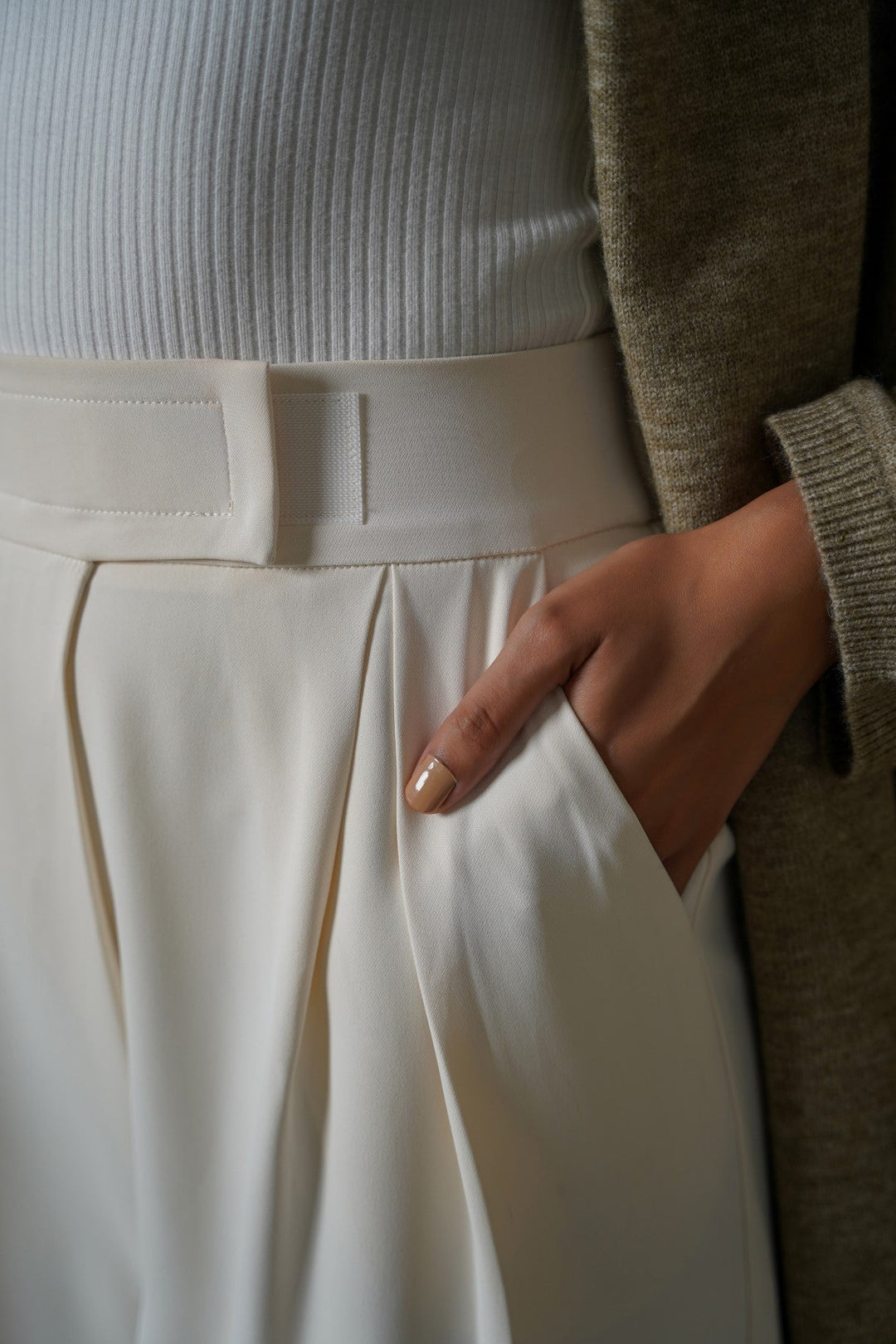 CREAM KYOTO CAPRICE PANTS