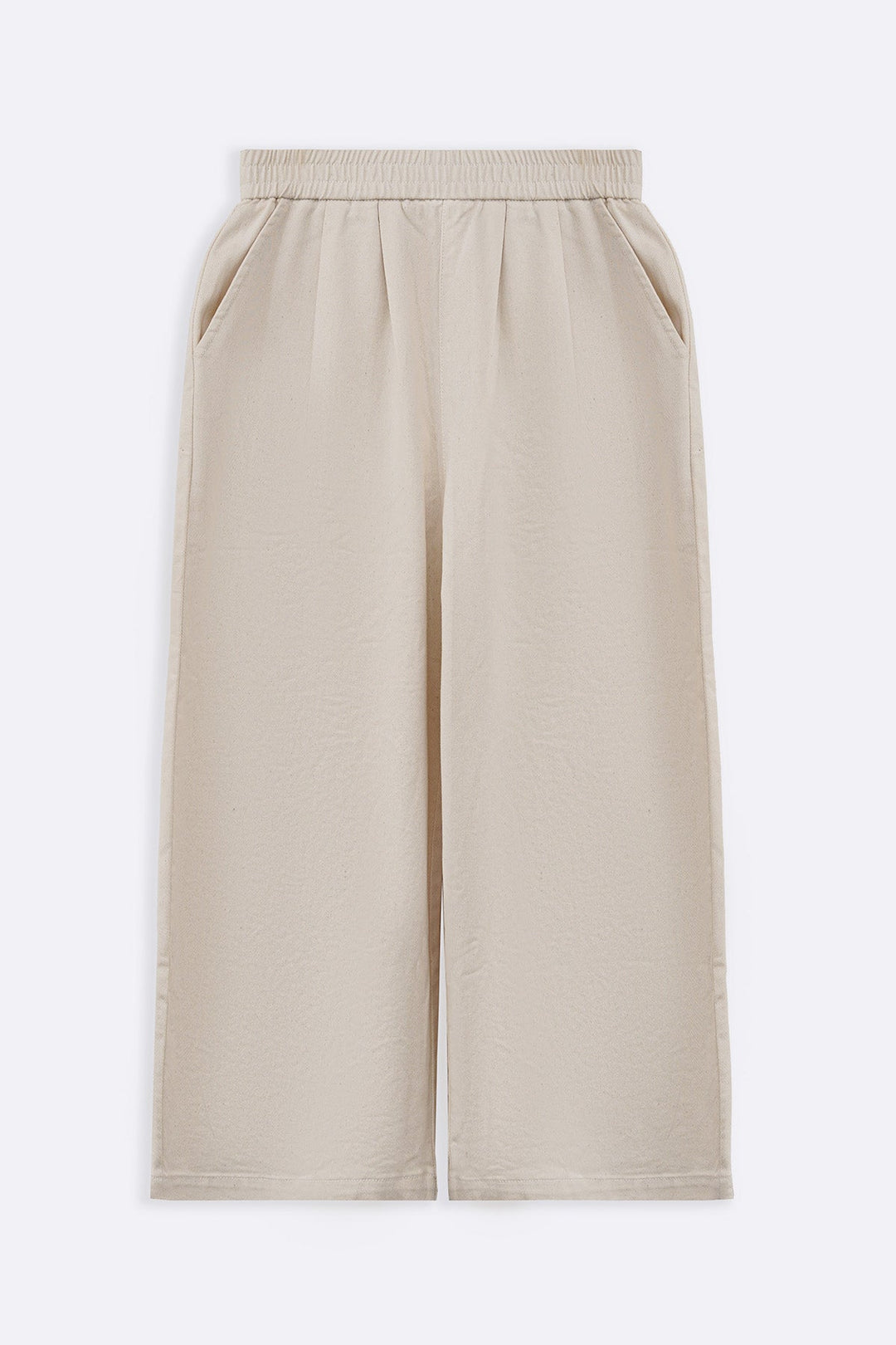 ECRU CROPPED PANTS