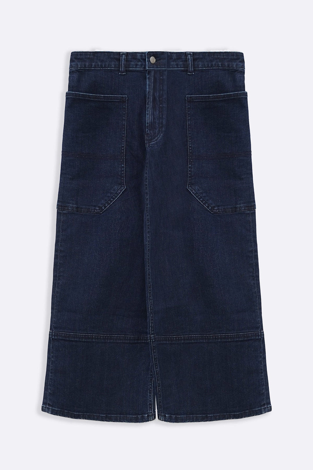 DARK BLUE HIGHLINE CROPPED JEANS