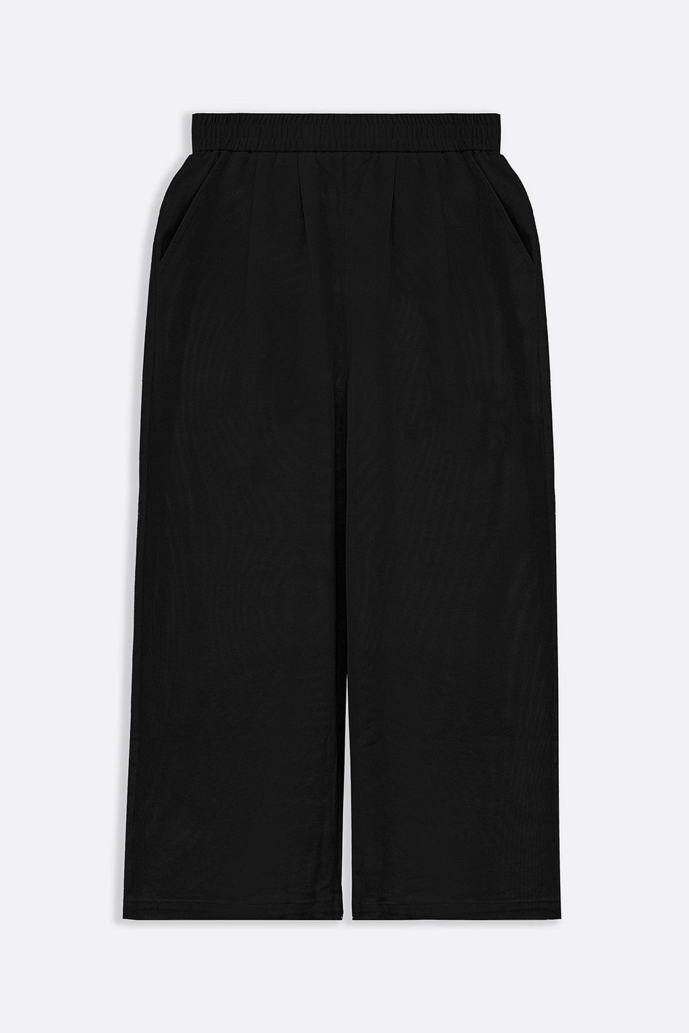BLACK CROPPED PANTS