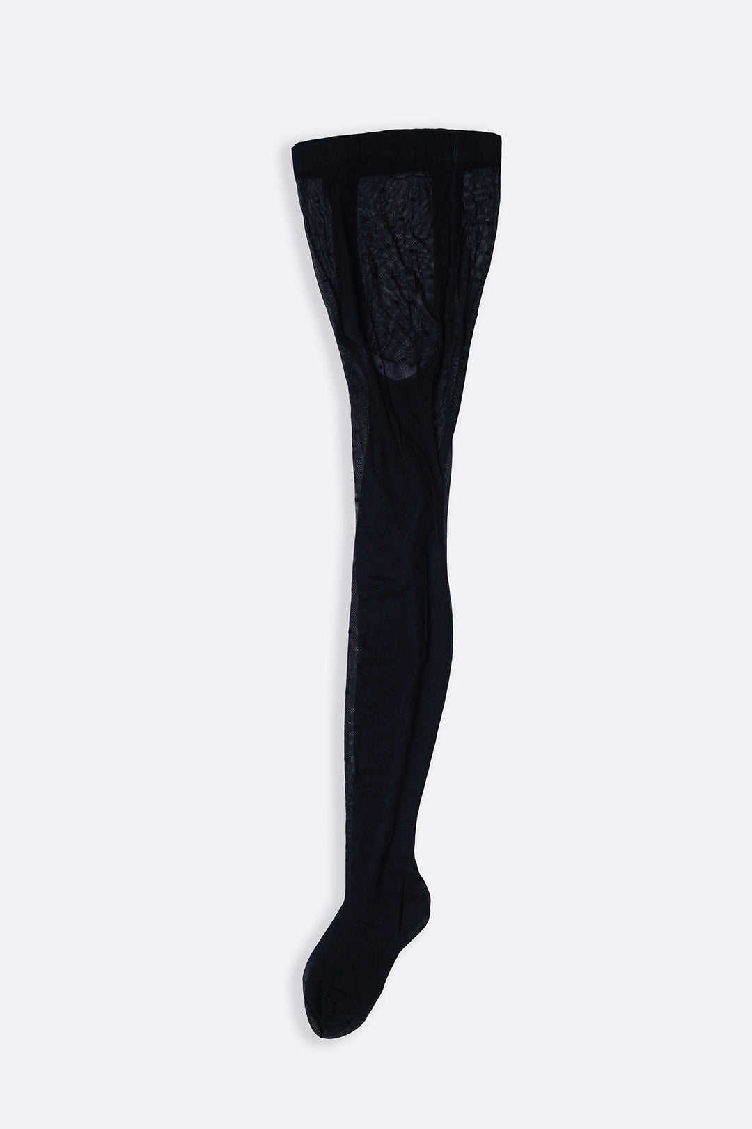 BLACK MESH DOT STOCKINGS