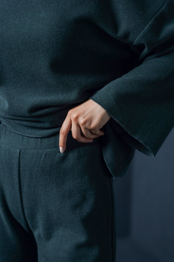 DARK GREEN RETREAT SWEATPANTS