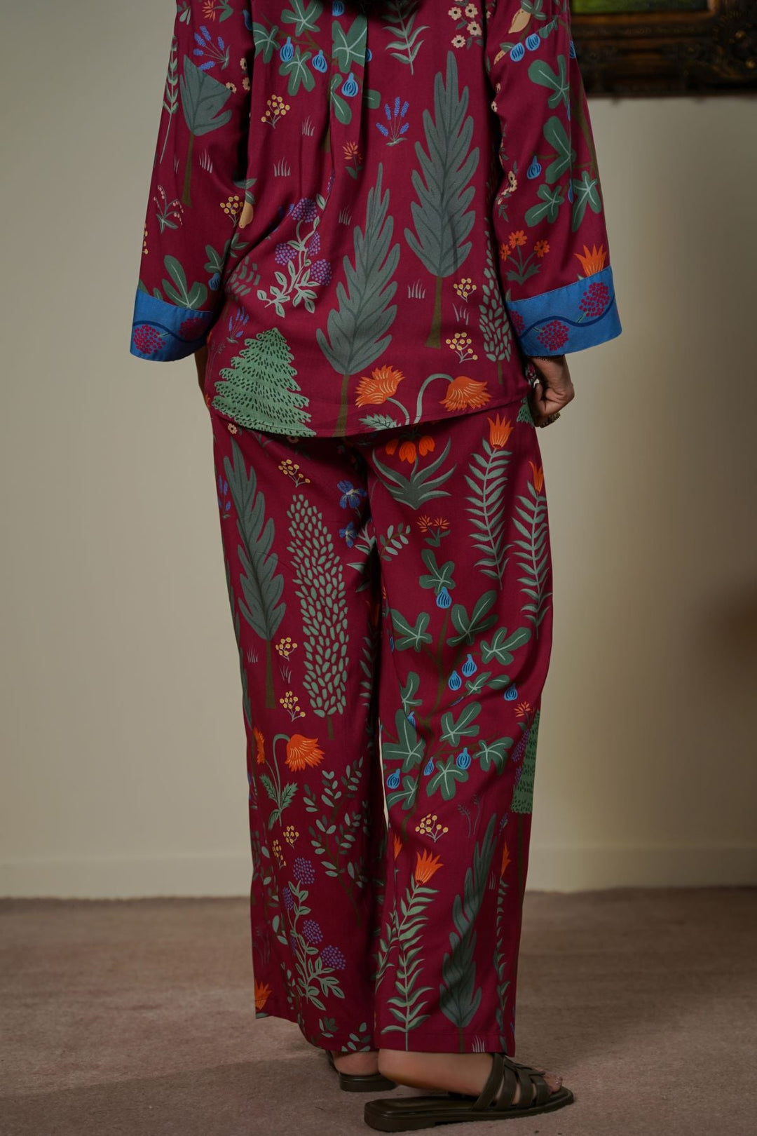 MAROON LEMON JUNGLE PANTS