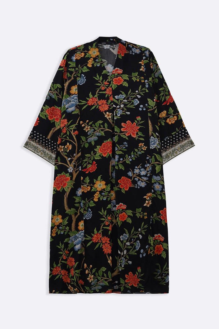 BLACK BLOOM MAXI DRESS