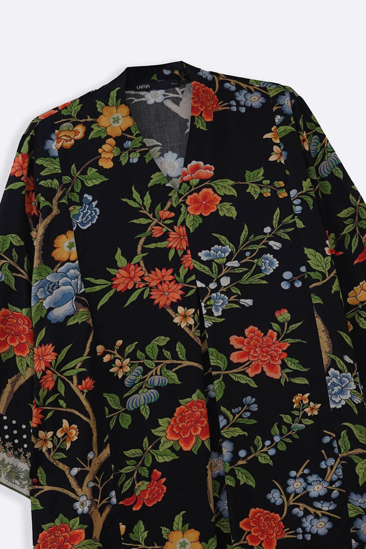 BLACK BLOOM MAXI DRESS