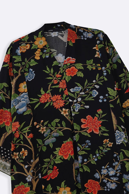 BLACK BLOOM MAXI DRESS