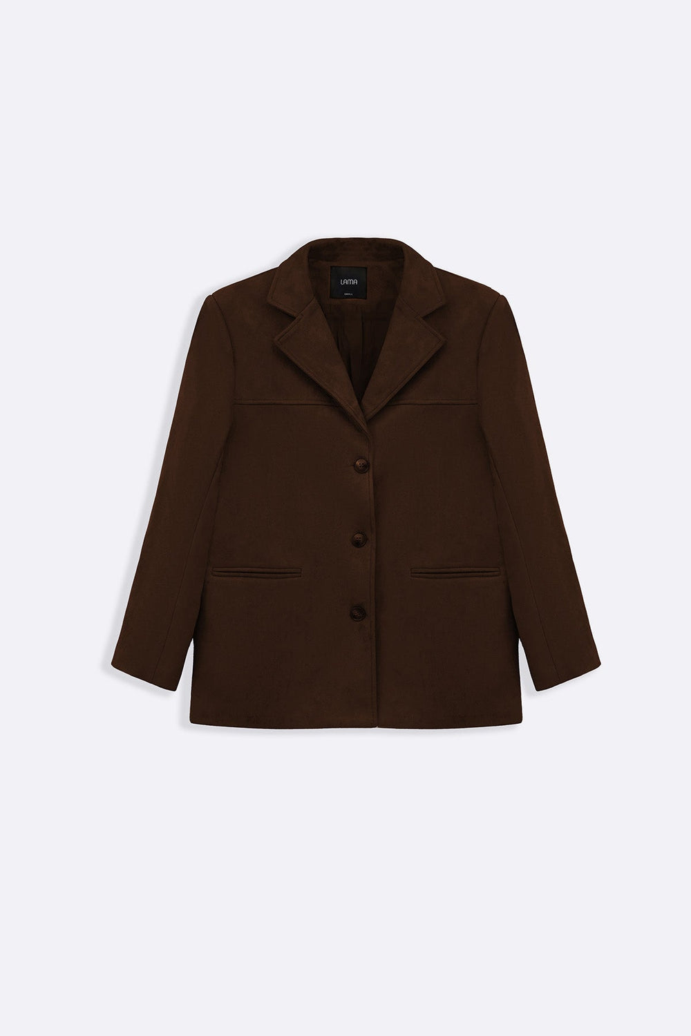 CHOCOLATE SUEDE BLAZER-JACKET