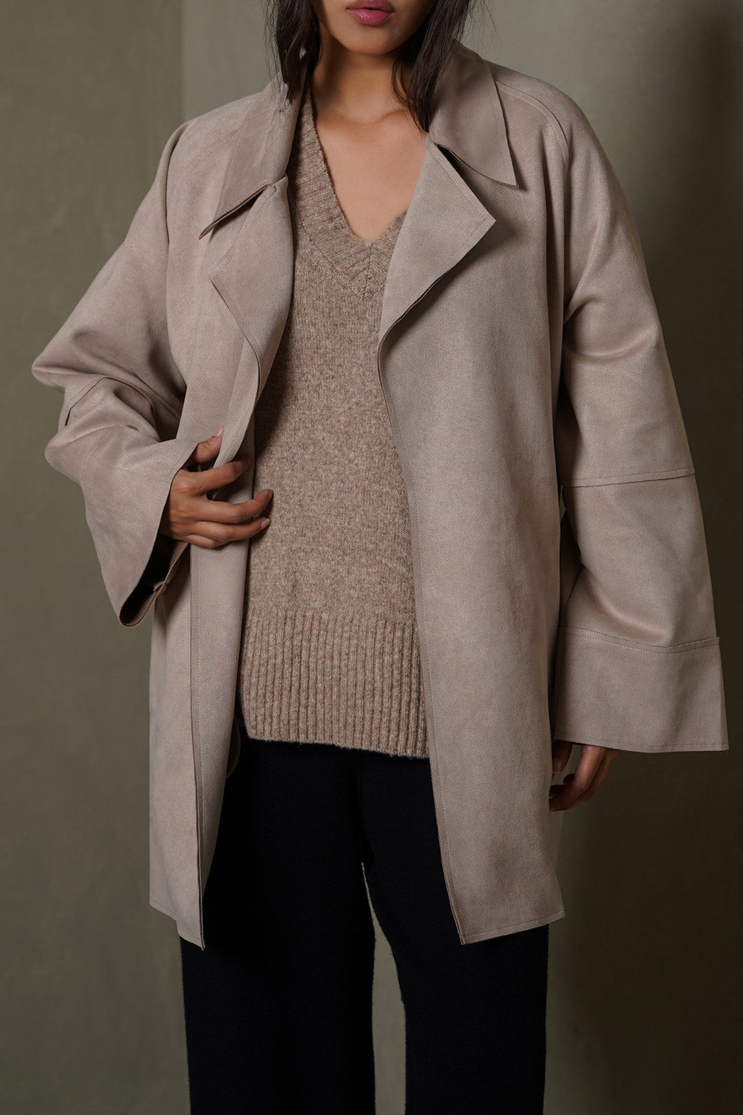GRAVEL ARLO SUEDE TRENCH