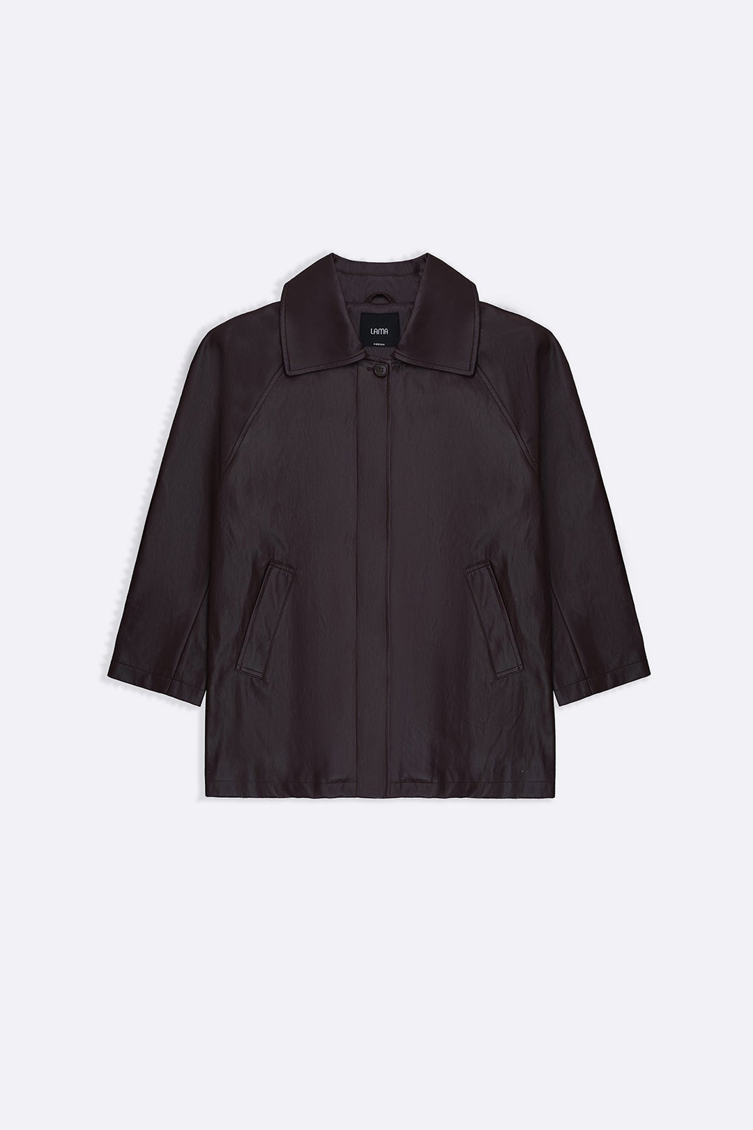 BURGUNDY ESSENTIAL LEATHER JACKET