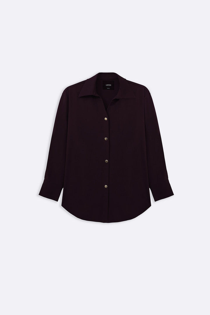 WINE FLOW BUTTONED SHIRT