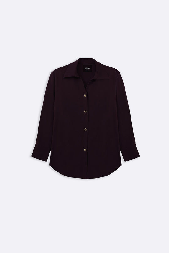 WINE FLOW BUTTONED SHIRT