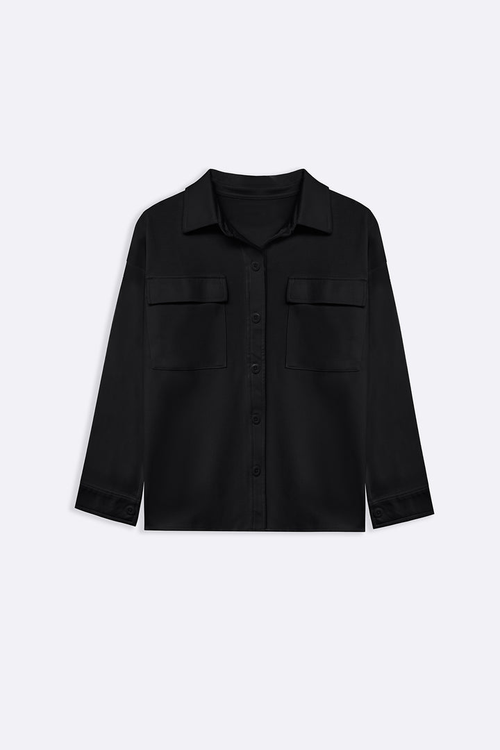BLACK COVER SHACKET
