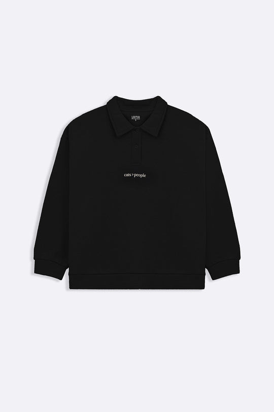 BLACK CAT SUPREMACY FLEECE POLO