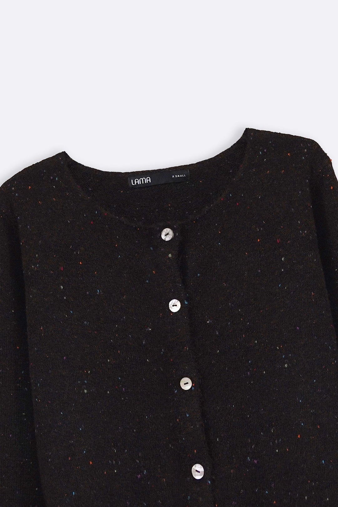 DARK BROWN CONFETTI CARDIGAN