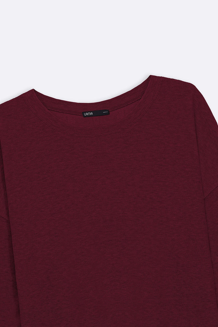 MAROON AUTUMN WHISPER TEE