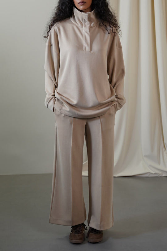 KHAKI SOFT ALL-DAY PULLOVER