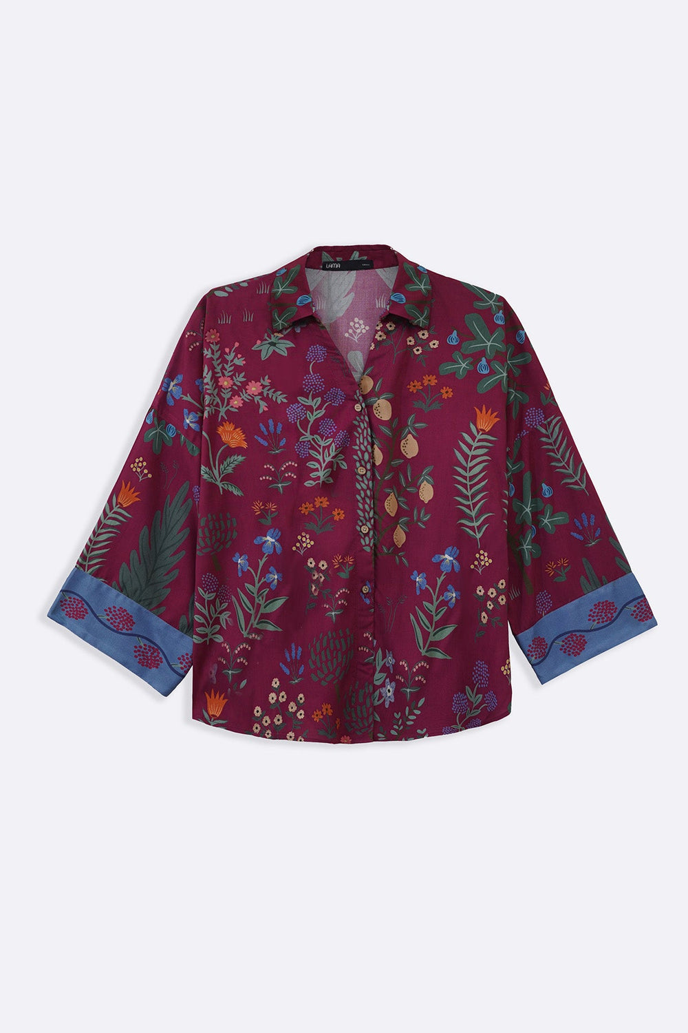 MAROON LEMON JUNGLE SHIRT