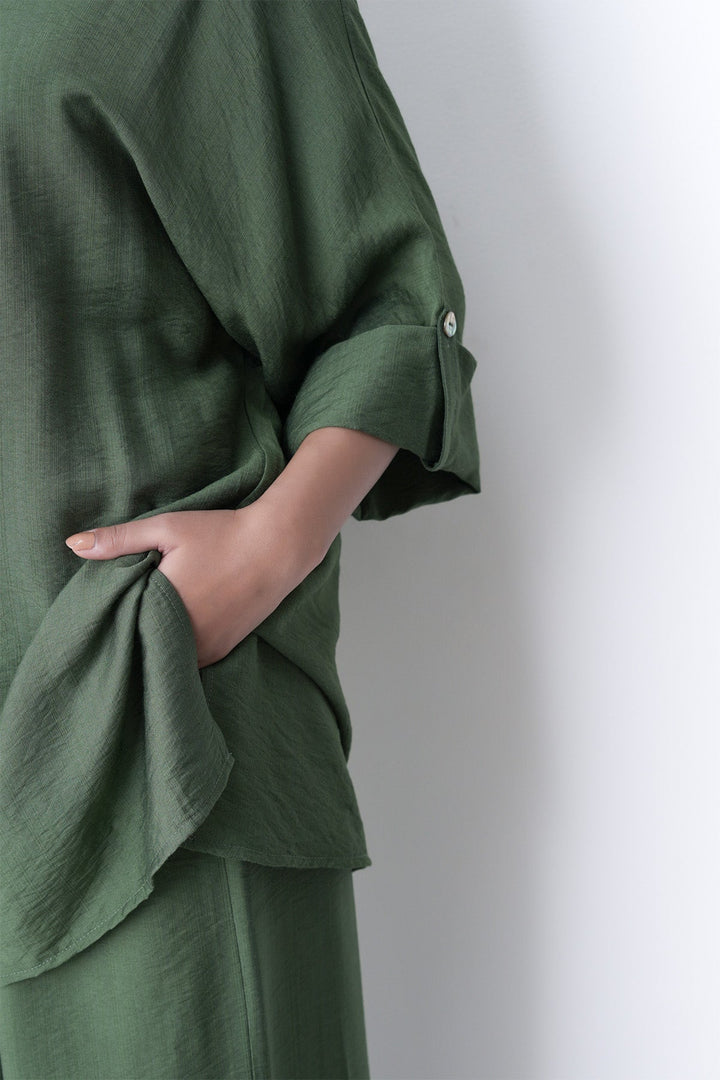 GREEN-SOFT BASIC CULOTTES