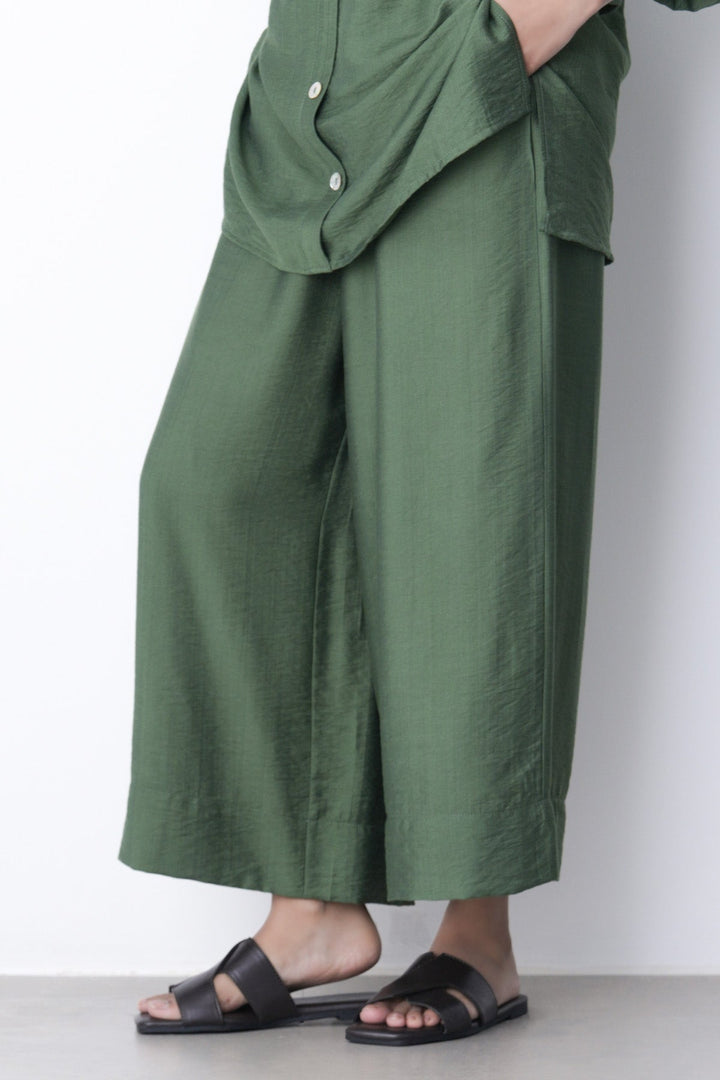 GREEN-SOFT BASIC CULOTTES
