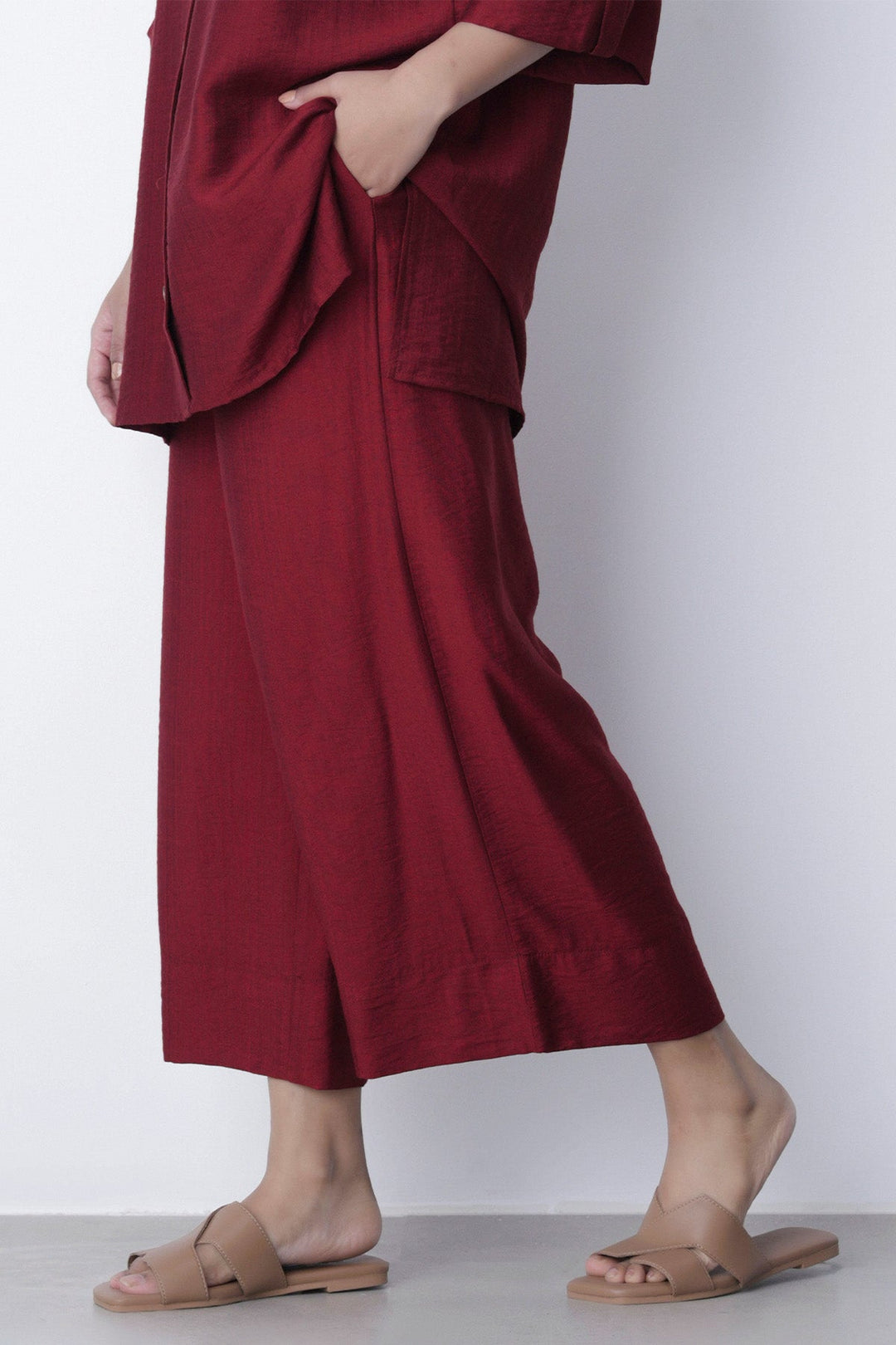RED-SOFT BASIC CULOTTES