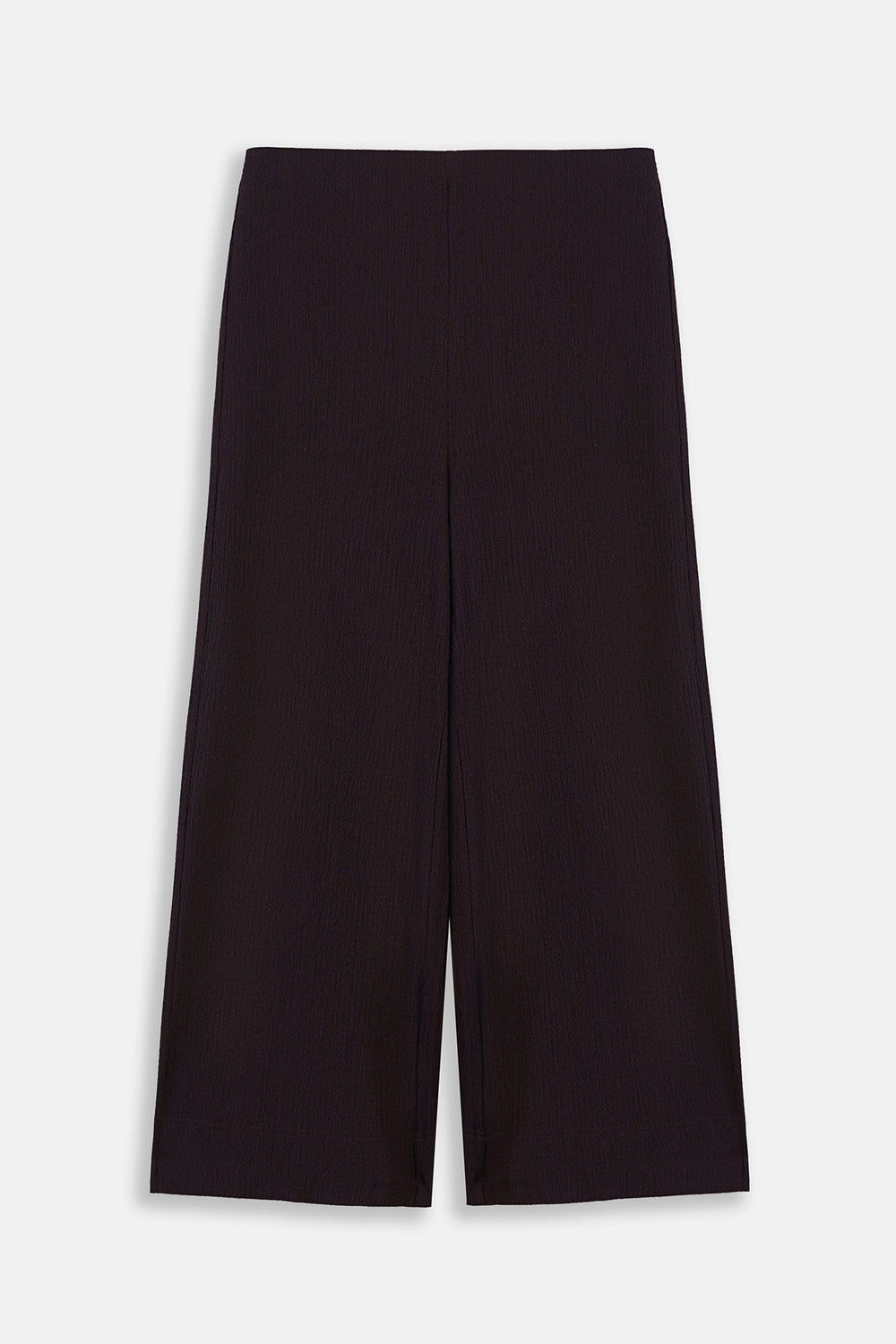 BROWN WIDE CROPPED PANTS