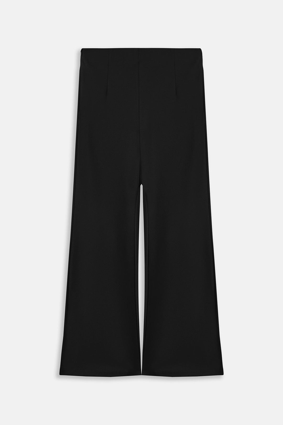 BLACK WIDE FLARE PANTS