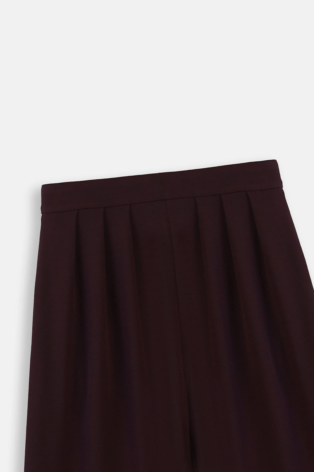 BROWN DEEP PLEAT PANTS