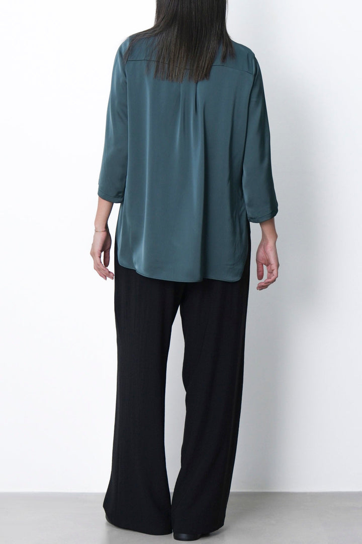 BLACK KNIT TAILORED PANTS