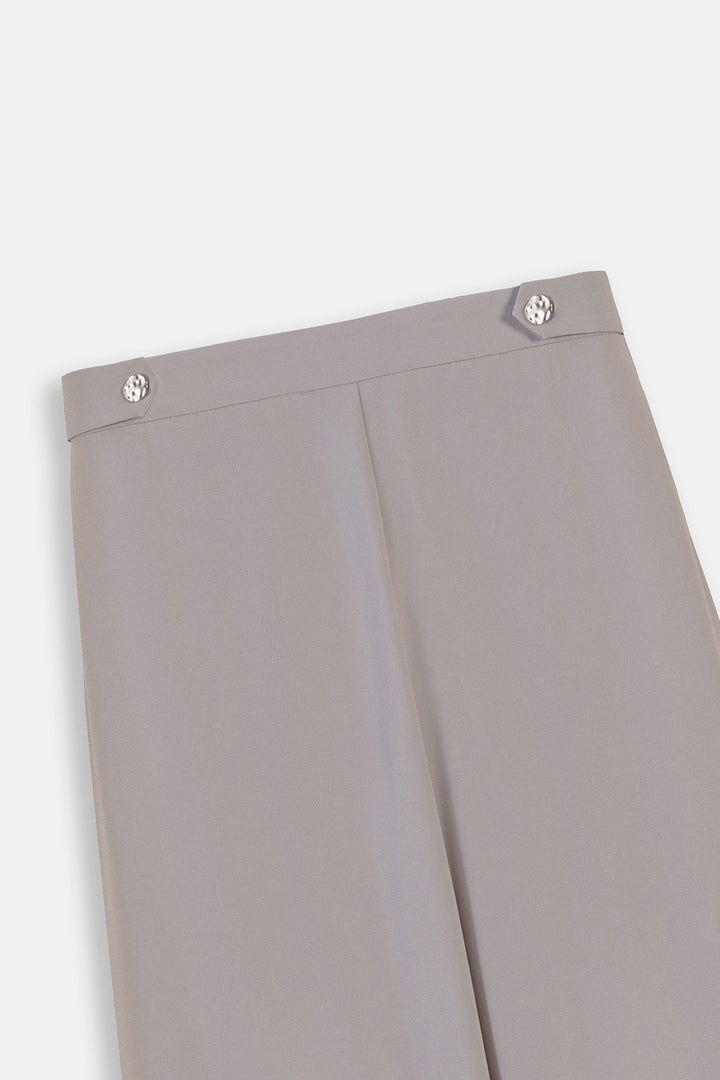 KHAKI KNIT TAILORED PANTS