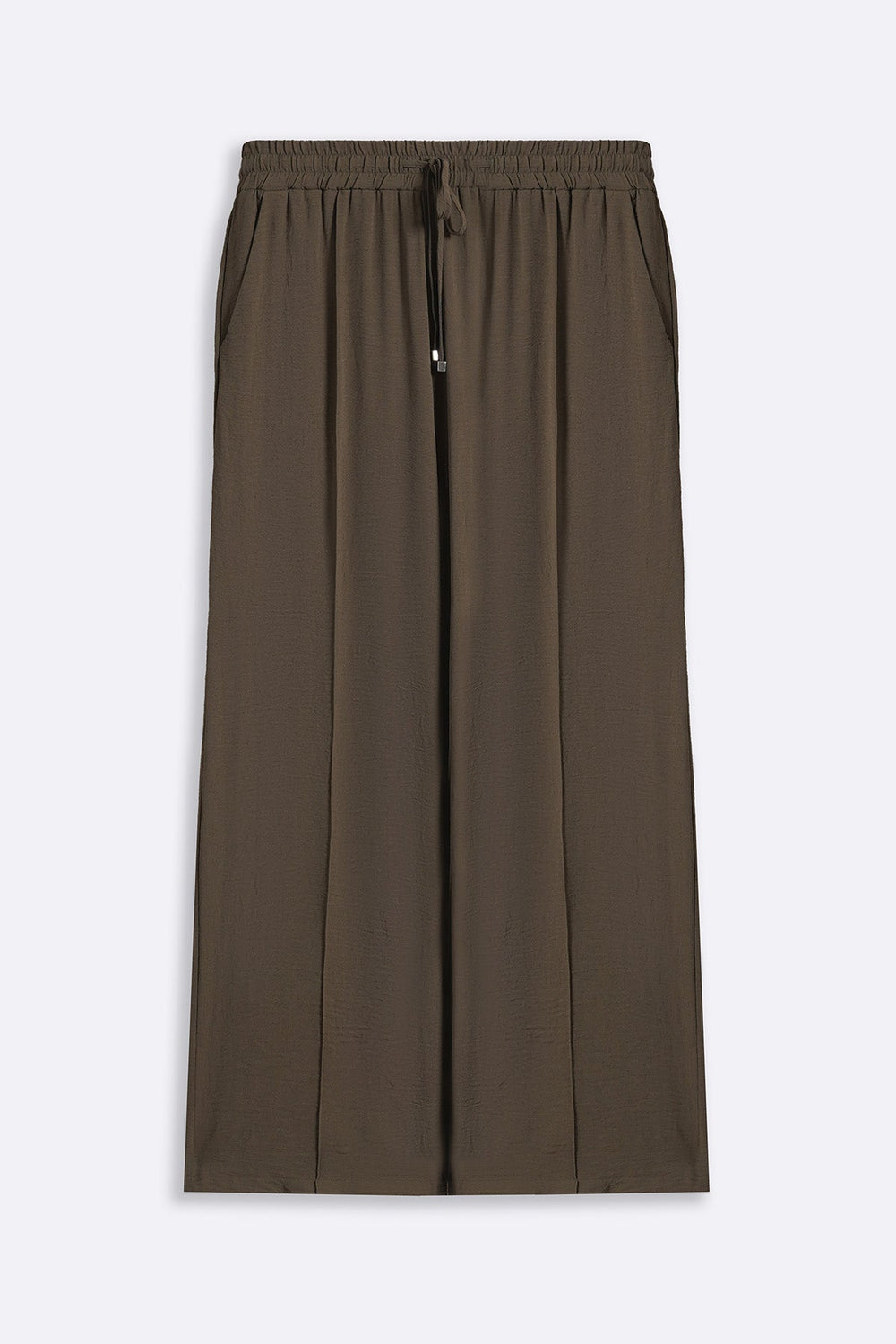 BROWN SLINKY SEAM TROUSER