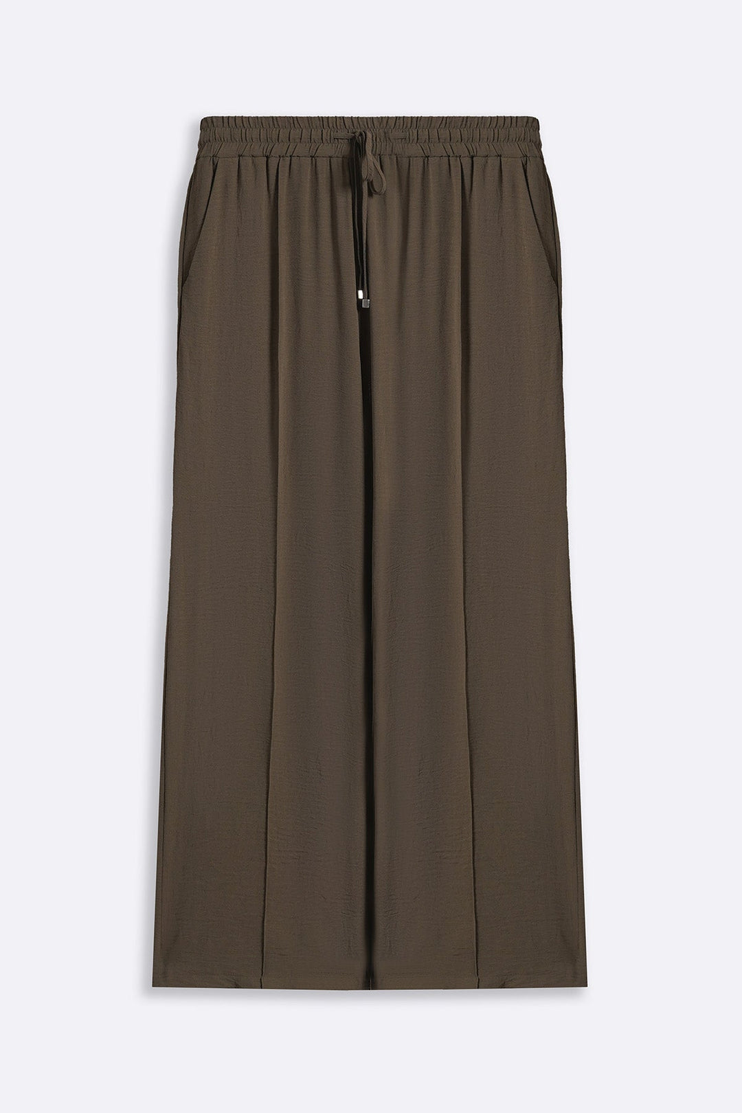 BROWN SLINKY SEAM TROUSER