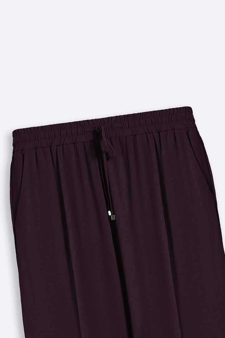 WINE SLINKY SEAM TROUSER