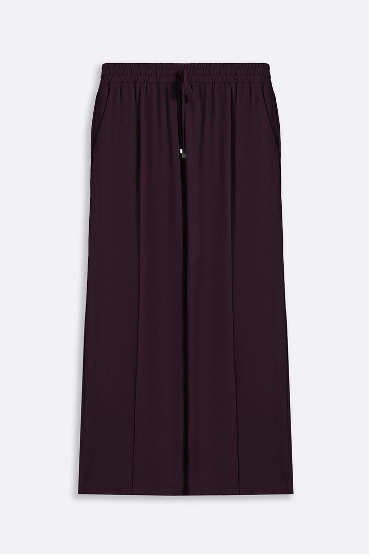 WINE SLINKY SEAM TROUSER