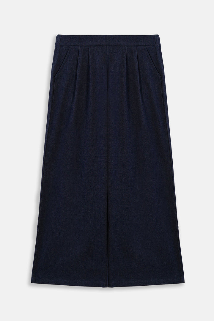 BLUE STRAIGHT LEG TROUSERS