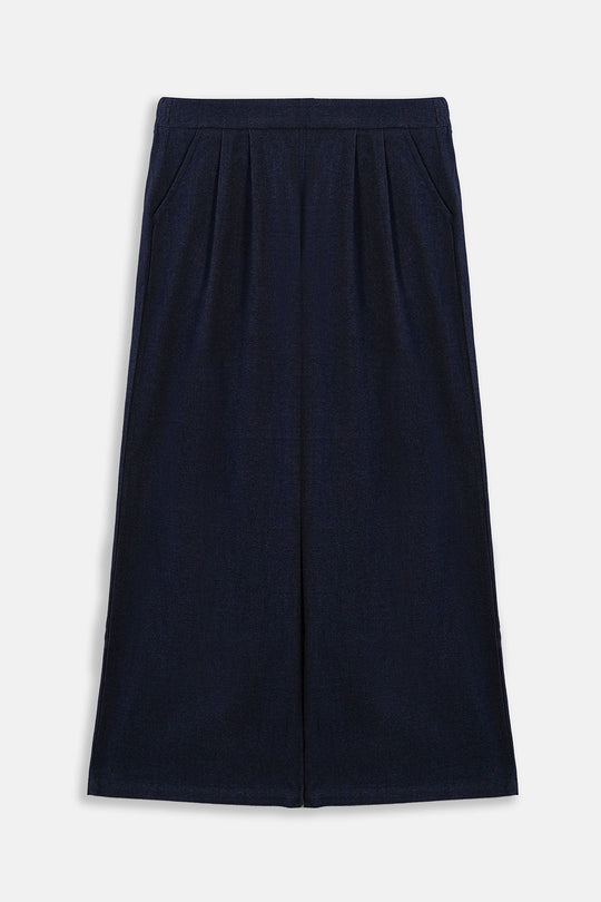 BLUE STRAIGHT LEG TROUSERS