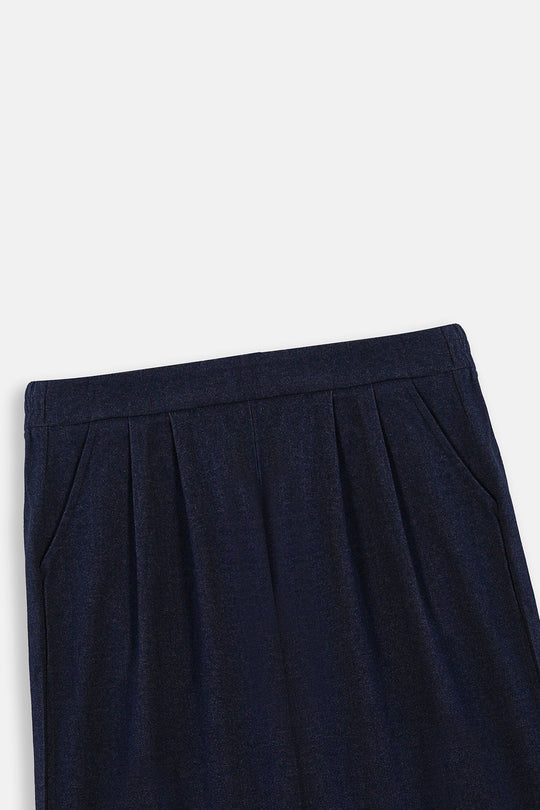 BLUE STRAIGHT LEG TROUSERS