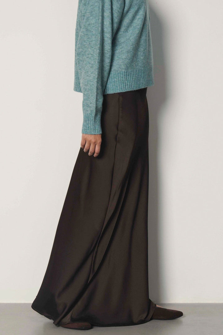 SATIN FLOOR LENGTH SKIRT