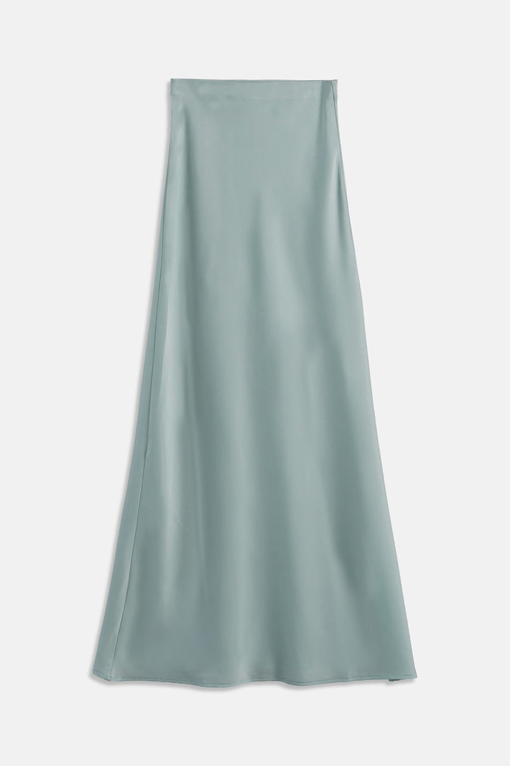 SATIN FLOOR LENGTH SKIRT
