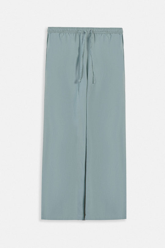 AQUA-STRAIGHT WIDE PANTS