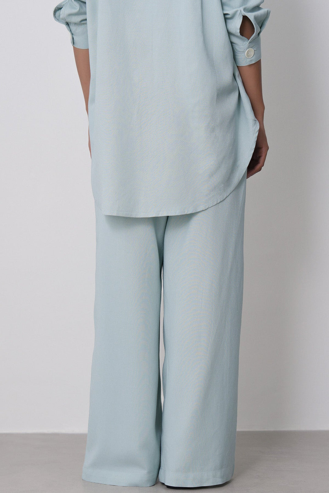 AQUA-STRAIGHT WIDE PANTS