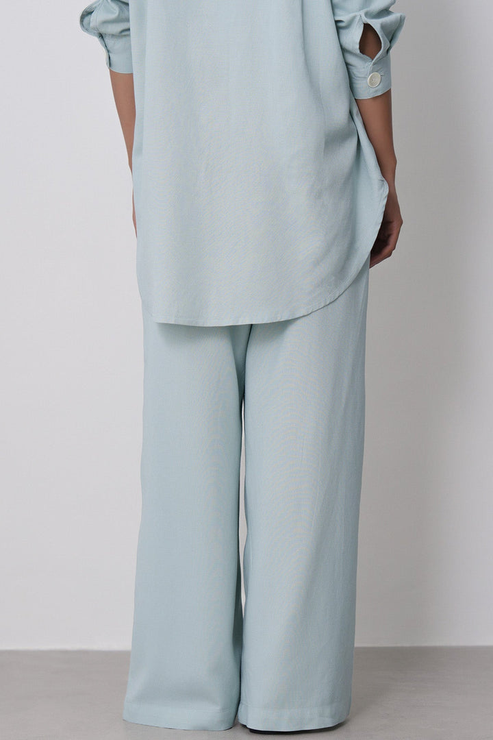 AQUA-STRAIGHT WIDE PANTS