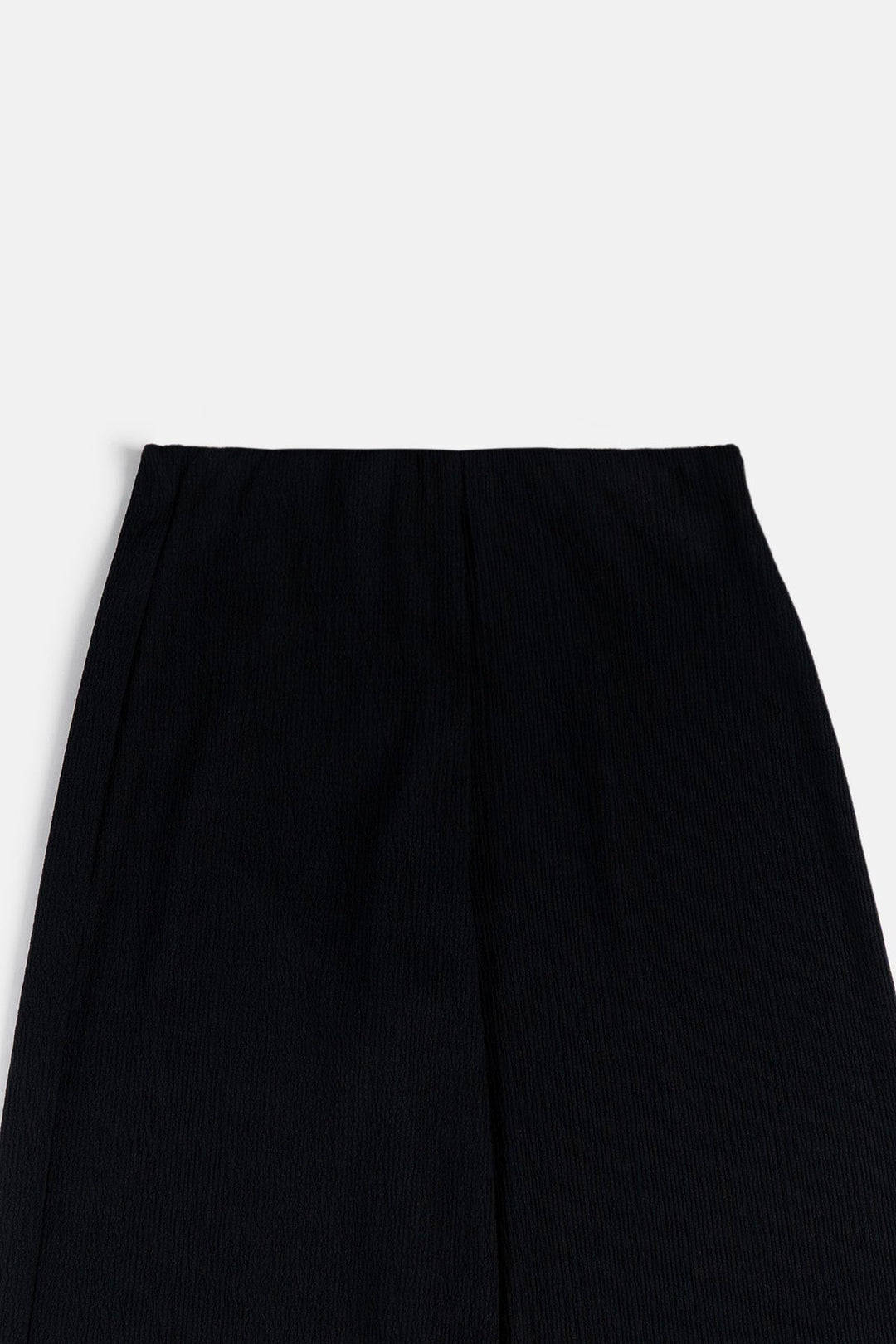 BLACK TEXTURED PANTS
